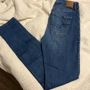 Blue American Eagle Skinny Jean (extra long)!